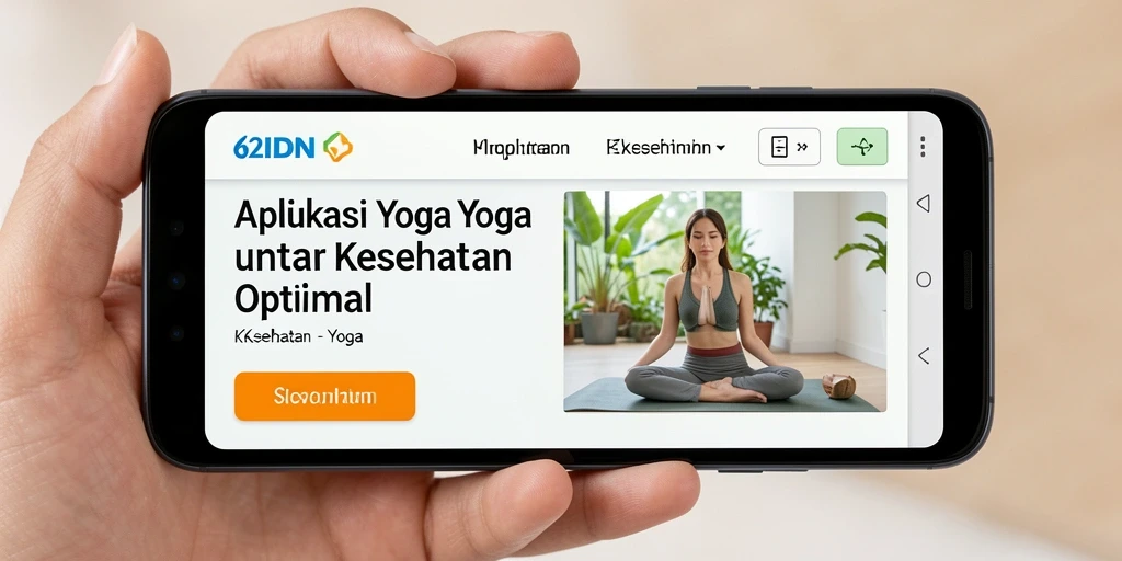 Tampilan intuitif aplikasi Yoga 62IDN dengan fitur lengkap.