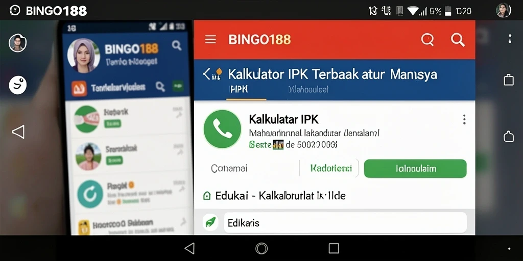 Antarmuka aplikasi BINGO188 untuk menghitung Kalkulator IPK.