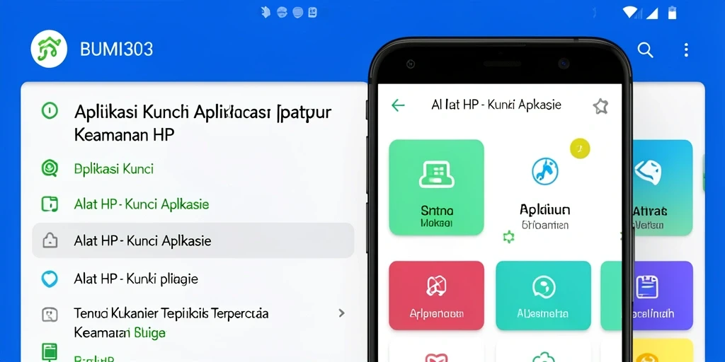 Tampilan antarmuka pengguna BUMI303 yang sederhana dan fungsional.