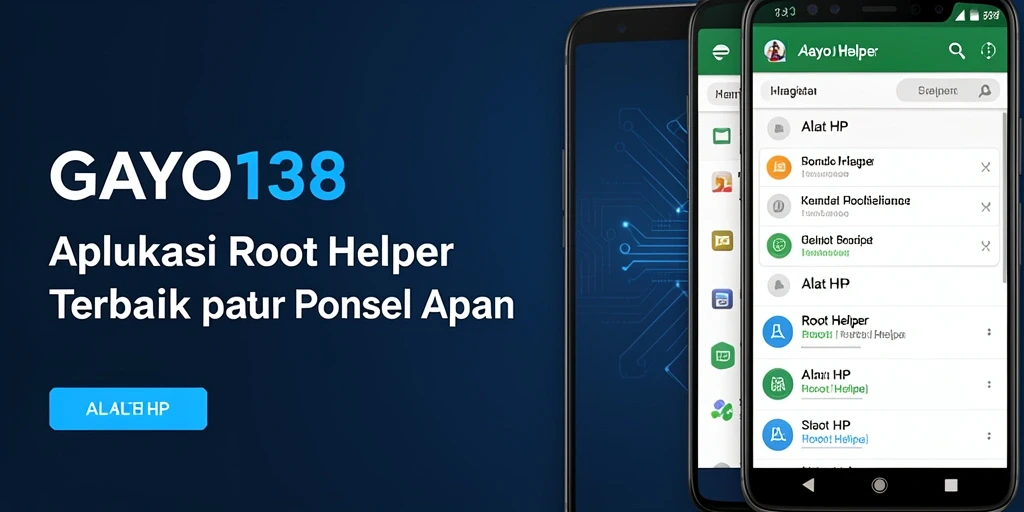 Antarmuka GAYO138 yang menarik dan mudah digunakan untuk Root Helper.