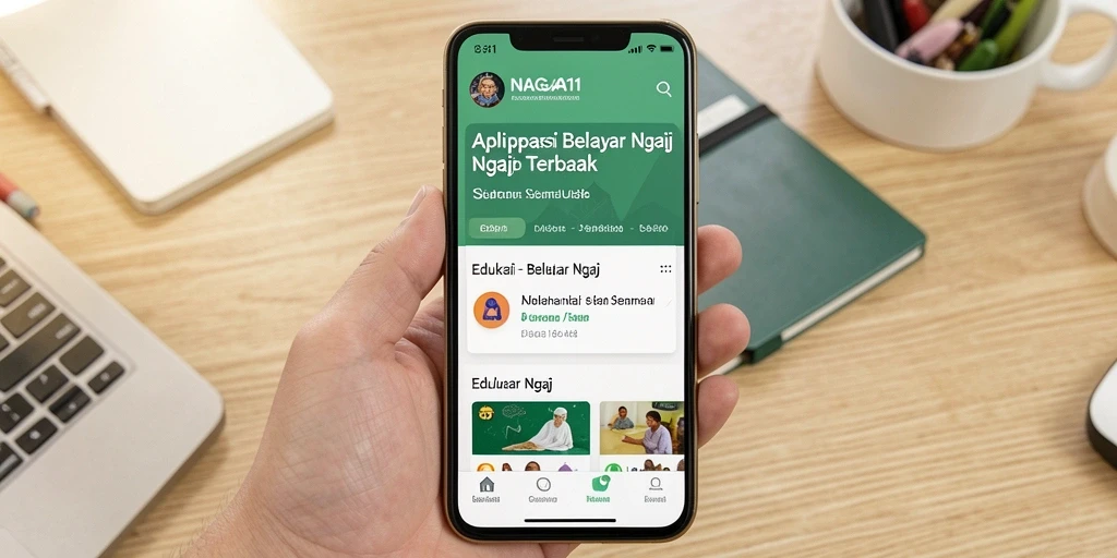 Antarmuka aplikasi NAGA11 yang menarik dan sederhana.