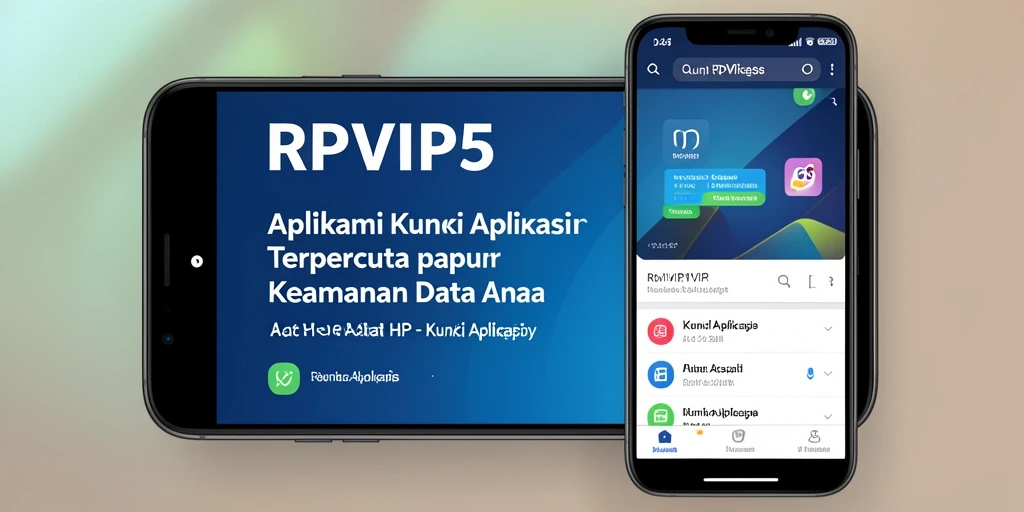 Tampilan antarmuka RPVIP5 yang mudah digunakan untuk kunci aplikasi.