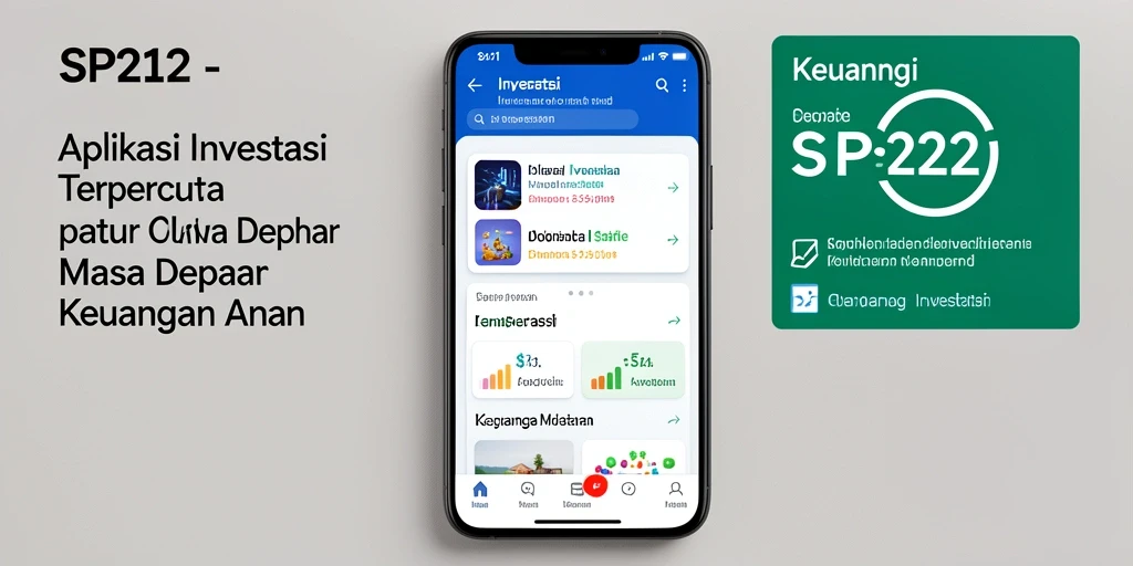 Tampilan antarmuka pengguna yang ramah dan informatif untuk investasi.