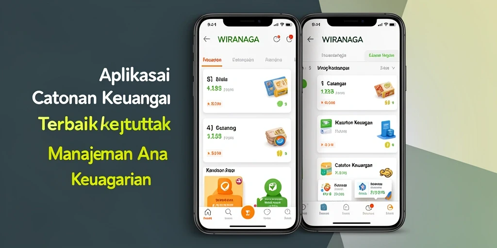 Tampilan antarmuka aplikasi Catatan Keuangan WIRANAGA yang menarik dan intuitif.