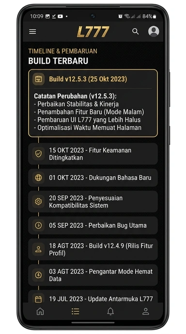 Riwayat Versi l777 untuk Pengguna Android
